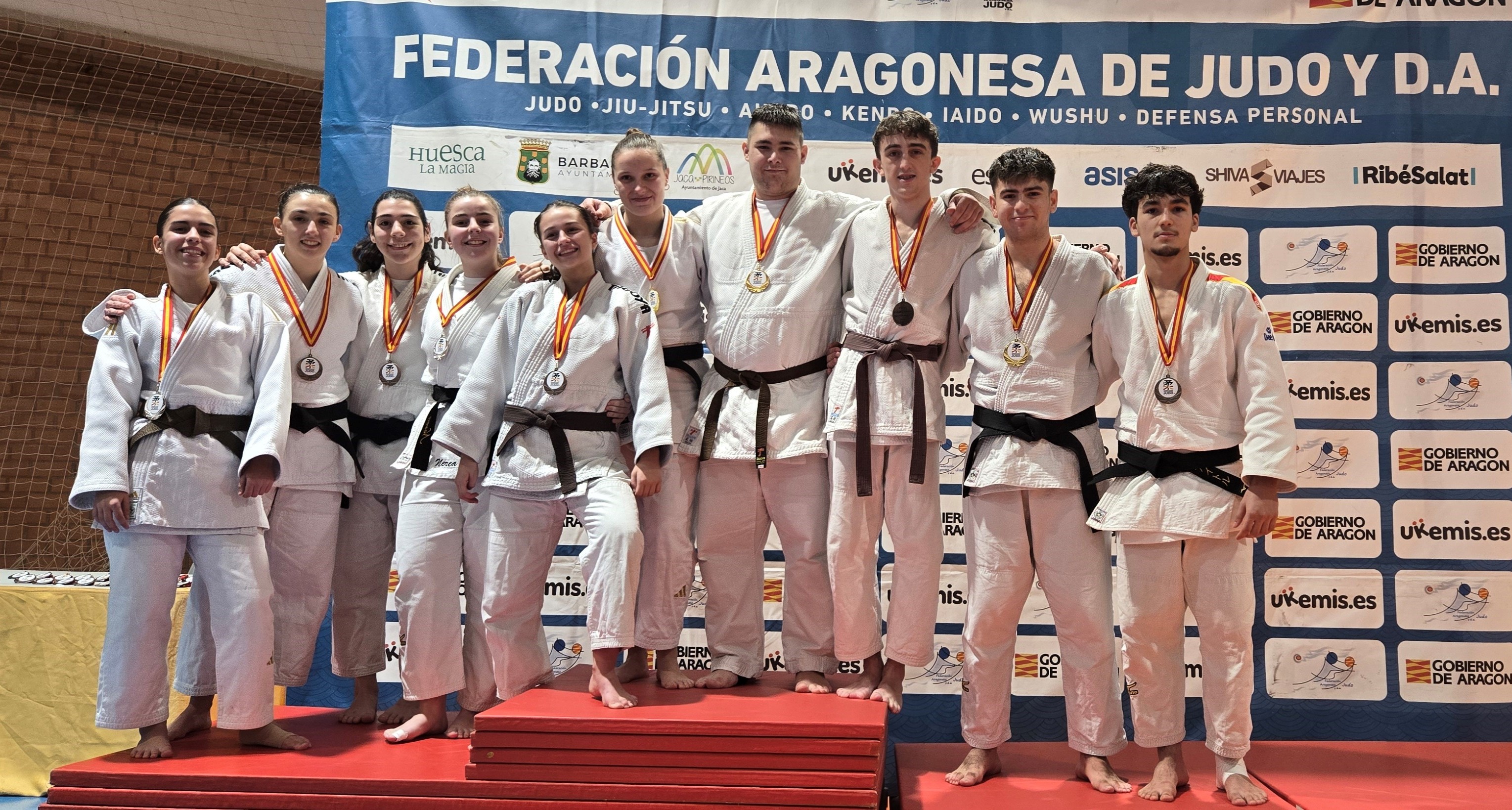Diez medallas para el judo navarro en la Fase Sector Norte del Campeonato de Espa&ntilde;a J&uacute;nior